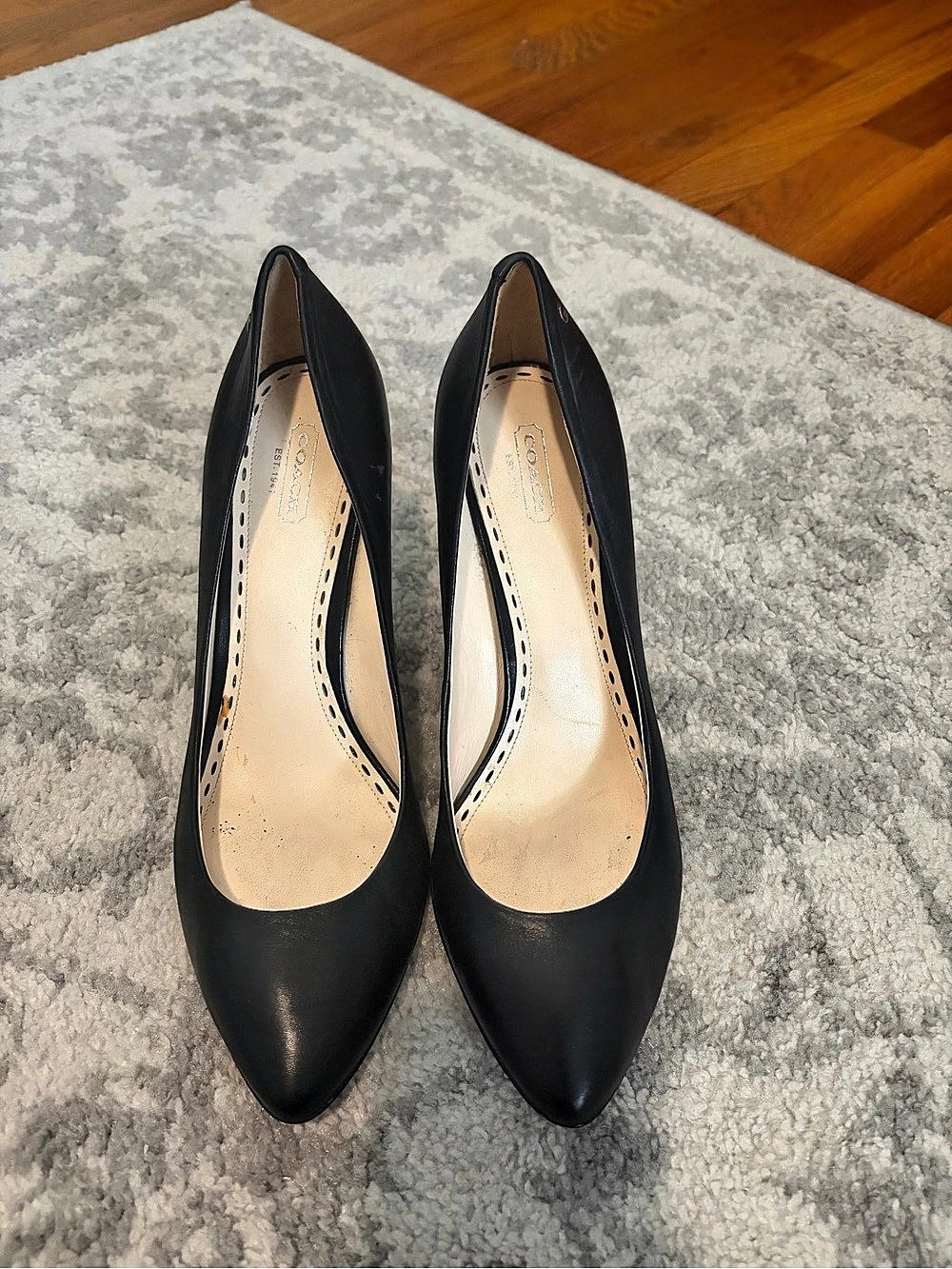 Coach Black Pointed-Toe Pumps